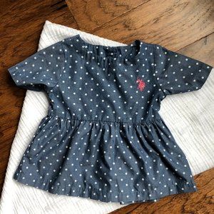 U.S. Polo Assn Polka-Dot Dress